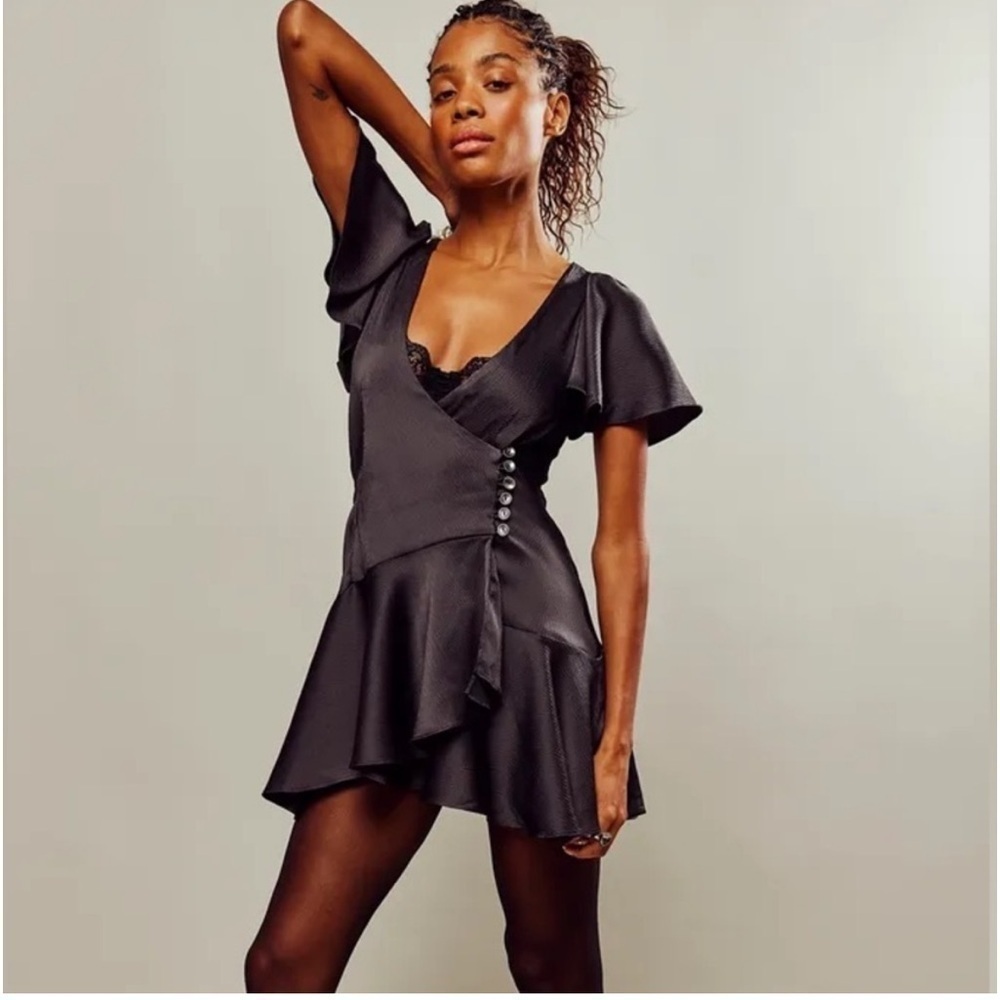 Free People Scarlet Mini Wrap Dress - Size M